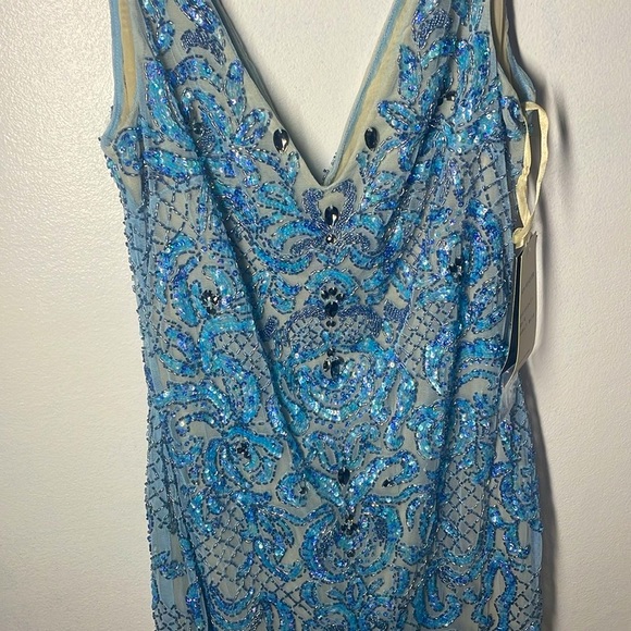 Basic black label blue dress 4 - Picture 4 of 7